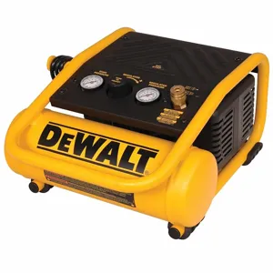 DEWALT D55140 Portable Air Compressor, Quiet, Oil Free, 1 Gal, Hot Dog, 0.33 Hp, 0.75 Cfm, 120 Vac | CP3QND 1VAN7