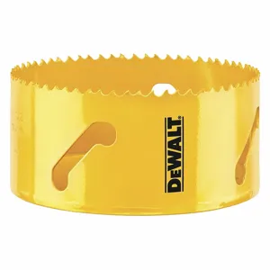 DEWALT DAH180100 Hole Saw, 4 3/8 Inch Saw Dia, 4/5 Teeth per Inch, 1 3/4 Inch Max. Cutting Dp, Bi-Metal | CP3QDC 60NN96