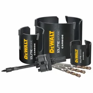 DEWALT DAH47MMSET Hole Saw Kit, 7 Pieces, 2 1/8 Inch to 3 5/8 Inch Saw Size Range | CP3QBM 797F72