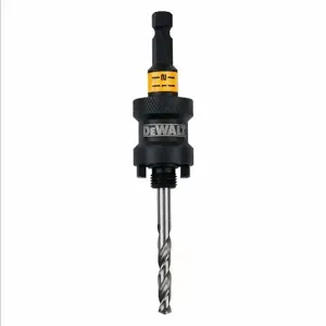 DEWALT DAH9938PBM Hole Saw Arbor, Quick Change, 1/2-20 Thread Size, Hex Arbor Shank, Includes Pilot Bit | CN2RHM DAH9382PBM / 60NN90