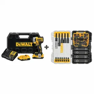 DEWALT DCF888D2/DWA2T35IR Impact Driver Kit, 1, 825 in-lb Max. Torque, 3, 250 RPM Free Speed, 3, 800 | CP3PUK 361CE6