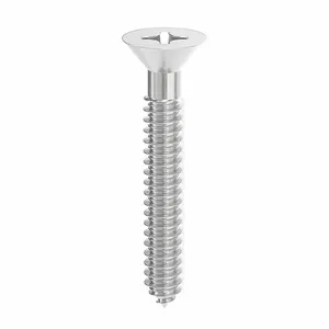 DEWALT DFM4EUF315 Concrete Screw, Flat Phillips, 1/4 Inch Dia., 1 3/4 Inch Length, Steel, 100PK | CG6MRW 55KN97