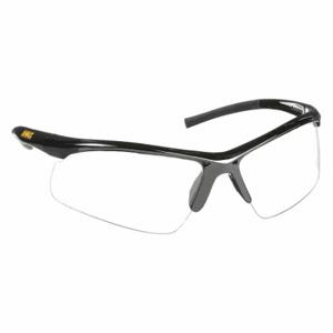DEWALT DPG51-1 Safety Glasses, Wraparound Frame, Full-Frame, Black, Black, M Eyewear Size, Unisex, Hybrid | CP3QUW 3NUN3