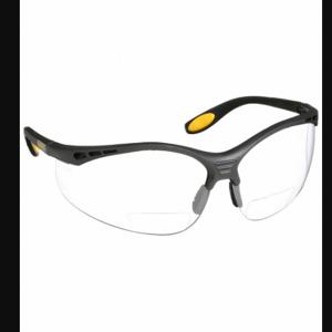 DEWALT DPG59-110D Safety Reading Glasses, Anti-Scratch, No Foam Lining, Wraparound Frame, Half-Frame, +1.00 | CP3QVG 15F621