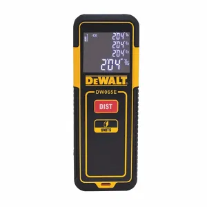 DEWALT DW065E Laser Distance Meter, 65 ft Max Measuring Distance, ±1/8 Inch, AAA Alkaline | CP3QGZ 410C98