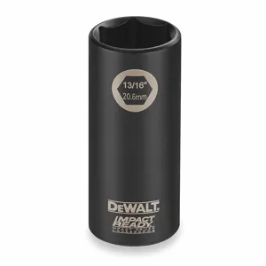 DEWALT DW22952 Impact Socket 1/2 Inch Drive 1-1/16 Inch 6 Pt | AC2JFD 2KLP7