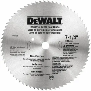 DEWALT DW3329 Circular Saw Blade Steel 7-1/4 Inch 68 Teeth | AD8LWC 4KX53