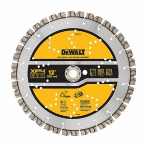 DEWALT DW47224 Diamond Saw Blades, 12 Inch Blade Dia, 1 Inch Arbor Size, Wet/Dry, Best, Segmented | CP3PQK 61TJ12