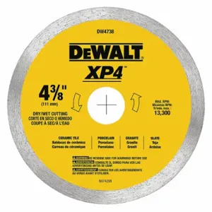 DEWALT DW4738 Premium Porcelain Tile Blade, 4-3/8 Inch | CR2ZRQ 135D73