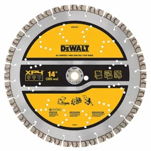 DEWALT DW47424 Diamond Saw Blades, 14 Inch Blade Dia, 1 Inch Arbor Size, Wet/Dry, Best, Segmented, Round | CR2ZRM 61TJ13