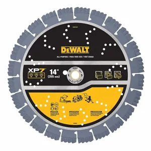 DEWALT DW47427 Diamond Saw Blades, 14 Inch Blade Dia, 1 Inch Arbor Size, Wet/Dry, Professional | CP3PQP 61TJ14