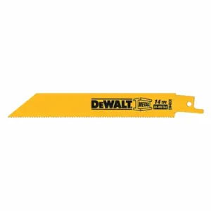 DEWALT DW4808 Straight Recip Saw Blade, 6 Inch, 14Tpi, PK 5 | CP2HMN 131V43