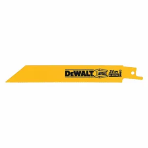 DEWALT DW4813B Straight Recip Saw Blade, 6 Inch, 24Tpi, PK 100 | CP2HMP 131V51