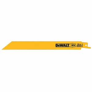 DEWALT DW4821 Reciprocating Saw Blade 8 Inch Length - Pack Of 5 | AD9KQG 4TF74