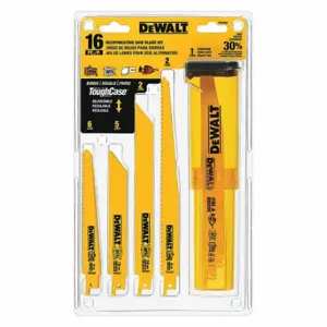 DEWALT DW4899 Recip Blade Kit With Case, 16 Pc | CP2HMJ 131V64