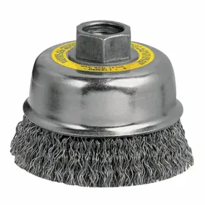 DEWALT DW4920 Cup Brush, 3 Inch Brush Dia, 5/8 Inch -11 Arbor Hole Size, No Shank Abrasive Shank Size | CP3PMK 592U82