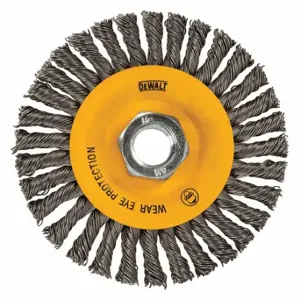 DEWALT DW49202B Wire Wheel, Carbon Steel, 6 Inchx5/8 Inch-11, PK 6 | CR2ZVC 135D78