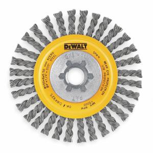 DEWALT DW4925 Wire Wheel Brush, 4 Inch Brush Dia, 5/8 Inch Arbor Hole, 0.02 Inch Wire Dia | CP3RGJ 592U86