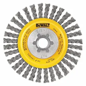 DEWALT DW4925B Wire Wheel, Carbon Steel, 4 Inchx5/8 Inch-11, PK 6 | CR2ZVB 135D76