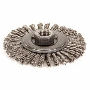 DEWALT DW4927 Wire Wheel Brush, 4 Inch Brush Dia, 5/8 Inch Arbor Hole, 0.02 Inch Wire Dia | CP3RGL 592U90