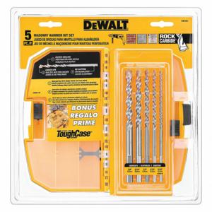 DEWALT DW5205 3-Flat Shank Drill Bit Set, 5/32 in 3/16 in 1/4 in 5/16 in 3/8 Inch Drill Bit Size | CR2ZRT 136K66