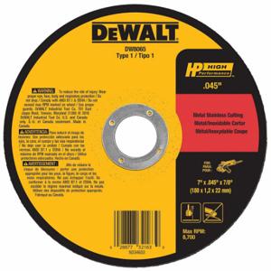 DEWALT DW8065 Trennschleifscheibe, 7 Zoll Schleifscheibendurchmesser, Oxid, Typ 1 | CP3NQY 6HD47