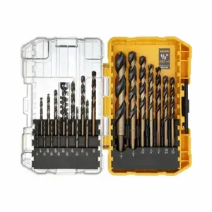 DEWALT DWA1181 Jobber Length Drill Set, 1/16 Inch Smallest Drill Bit Size | CP3PUD 53DR64