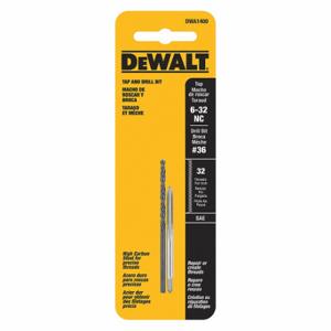 DEWALT DWA1400 Drill And Tap Set, 6 Inch -32Nc Thread, 2 Pcs, Right Hand | CR2ZRR 141H63