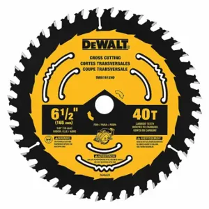 DEWALT DWA161240 Circular Saw Blade, 6 1/2 Inch Blade Dia, 40 Teeth, 0.065 Inch Cut Width | CP3PFC 55EF20