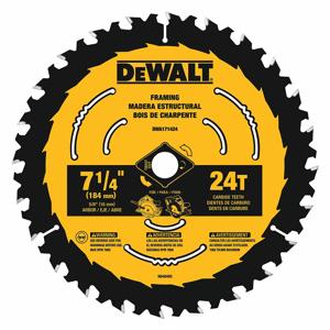 DEWALT DWA171424 Circular Saw Blade, 7 1/4 Inch Blade Dia., 5/8 Inch Arbor | CH6NYZ 55EF21