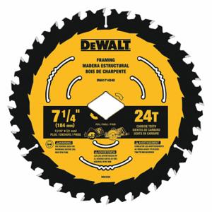 DEWALT DWA171424DB10 Circular Saw Blade, 7 1/4 Inch Blade Dia, 24 Teeth, 0.065 Inch Cut Width, 10 Pack | CP3PFD 55EF25