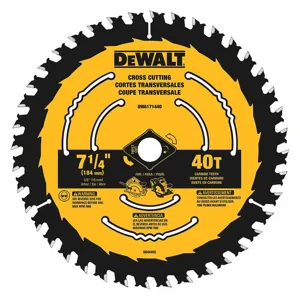 DEWALT DWA171440 Circular Saw Blade, 7 1/4 Inch Blade Dia., 5/8 Inch Arbor | CH6NZB 55EF26