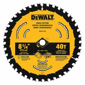 DEWALT DWA181424B10 Circular Saw Blade, 8 1/4 Inch Blade Dia, 24 Teeth, 0.071 Inch Cut Width | CP3PFN 55EF31