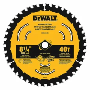 DEWALT DWA181424B10 Circular Saw Blade, 8 1/4 Inch Blade Dia, 24 Teeth, 0.071 Inch Cut Width | CP3PFN 55EF31