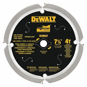 DEWALT DWA3193PCD 7-1/4 Inch Polycrystalline Combination Circular Saw Blade, No. of Teeth 4 | CD2LQY 53DR69