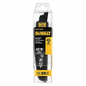 DEWALT DWA4176B25 Reciprocating Saw Blade, 10 Teeth Per Inch, 1 Inch Height, 25 PK | CP3QPK 20UN49