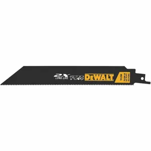 DEWALT DWA4188 Reciprocating Saw Blade, 14/18 Teeth Per Inch, 8 Inch Blade Length, 1 Inch Height | CR2ZUL 10D896