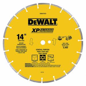 DEWALT DWA47421 Diamond Saw Blade, 14 Inch Blade Dia, 1 Inch Arbor Size, Dry Best | CP3PQC 53DR73