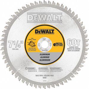 DEWALT DWA7758 7-1/4 Inch Carbide Aluminium Cutting Circular Saw Blade, No. of Teeth 60 | CD2KQX 30HJ77
