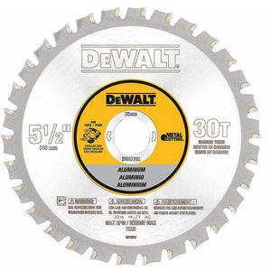 DEWALT DWA7760 Kreissägeblatt, 5-1/2 Zoll, Hartmetall, Aluminiumschneiden, Anzahl der Zähne 30 | CD3TJA 30HJ79