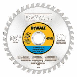 DEWALT DWA7771 Circular Saw Blade, 5 1/2 Inch Blade Dia, 40 Teeth, 0.06 Inch Cut Width | CP3PFA 30HJ85