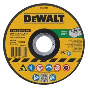 DEWALT DWA8051C Abrasive Cut-Off Wheel | CR2ZQN 120W87