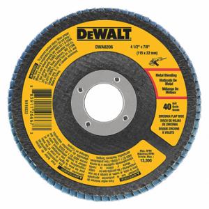 DEWALT DWA8206 Zirconia Flap Disc, T29, 40Grit, 4.5 Inchx7/8 Inch | CR2ZRW 120W37