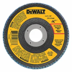 DEWALT DWA8208 Zirconia Flap Disc, T29, 80Grit, 4.5 Inchx7/8 Inch | CR2ZRZ 120W39