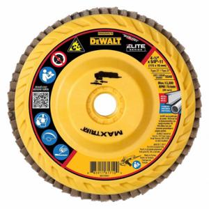 DEWALT DWA8280HCTR Flap Disc, Type 27, 4 1/2 Inch x 5/8 11, Ceramic, 40 Grit, Plastic Bk, High Density | CP3PWR 494A15