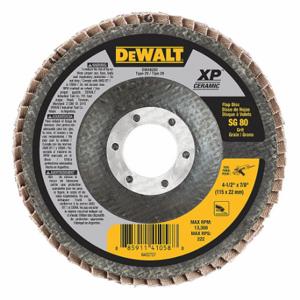 DEWALT DWA8282 Flap Disc, 7/8 Inch, Ceramic, 80 Grit | CP3PWQ 45NJ94