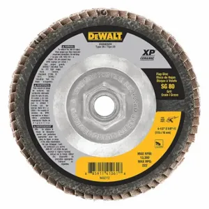 DEWALT DWA8282H Flap Disc, 5/8 11, Ceramic, 80 Grit | CP3PYB 45NJ97