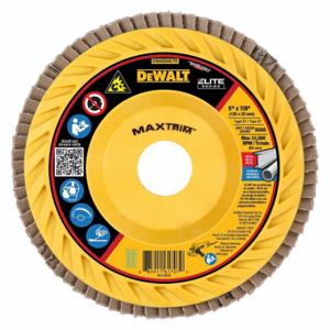 DEWALT DWA8284CTR Flap Disc, Type 27, 5 Inch x 7/8 Inch, Ceramic, 60 Grit, Plastic Bk, High Density | CP3PXC 494A19