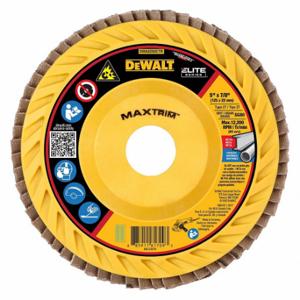 DEWALT DWA8285CTR Flap Disc, Type 27, 5 Inch x 7/8 Inch, Ceramic, 80 Grit, Plastic Bk, High Density | CP3PXD 494A20