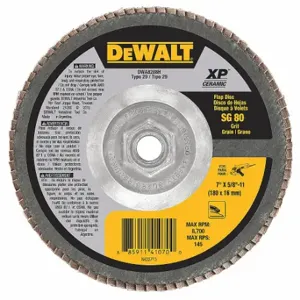 DEWALT DWA8288H Flap Disc, 5/8 11, Ceramic, 80 Grit, Medium | CP3PWN 45NK07